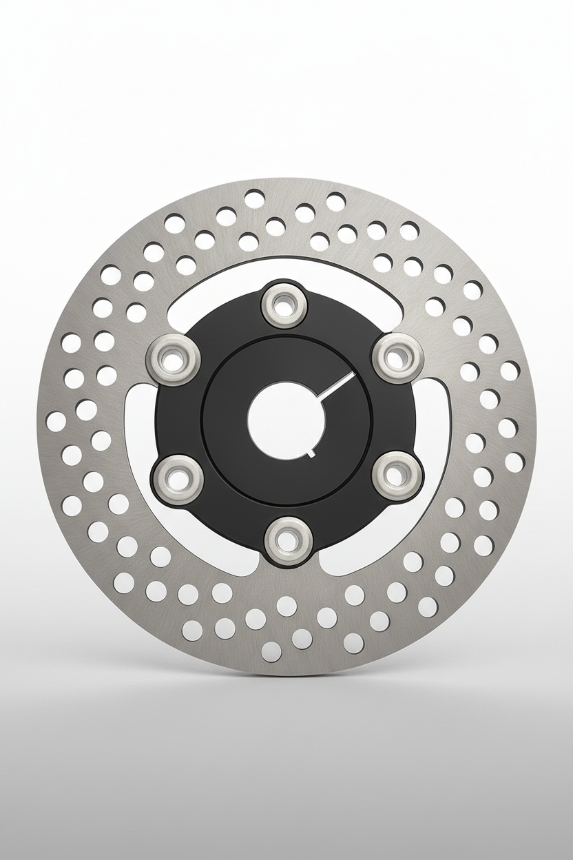 One-Piece Billet Alum hub for floating disc brake upgrade .