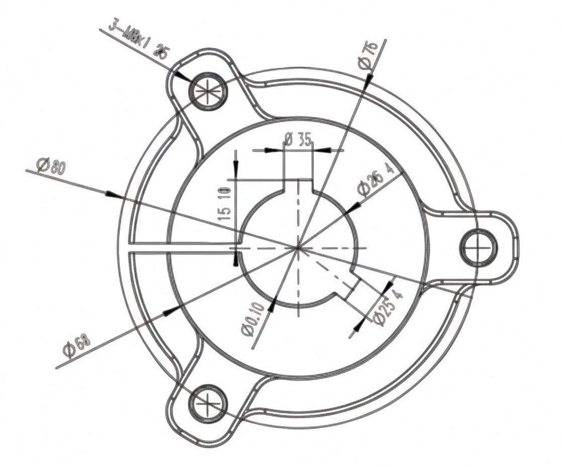 Go kart / Mini bike- Billet Alum. Racing Wheel / Brake Hub for P2 Brembo Brake & 140mm  Floating Disc Uprgrade