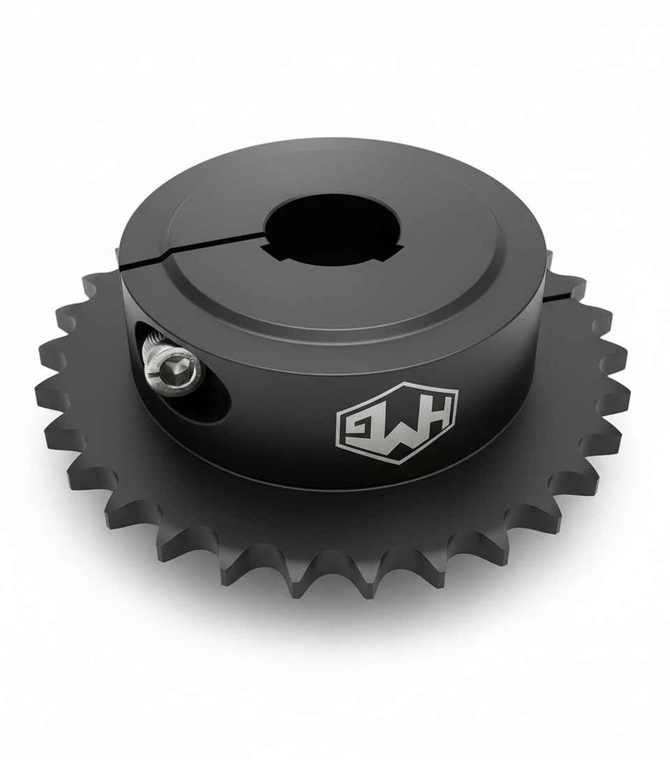 30T One-Piece Racing Live Axle Sprocket

Made of 7075 T6 Billet Aluminum  (CNC)
1” inch bore
420 Chain
1/4 keyway
