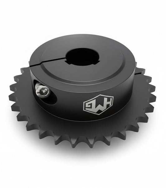 30T One-Piece Racing Live Axle Sprocket

Made of 7075 T6 Billet Aluminum  (CNC)
1” inch bore
420 Chain
1/4 keyway
