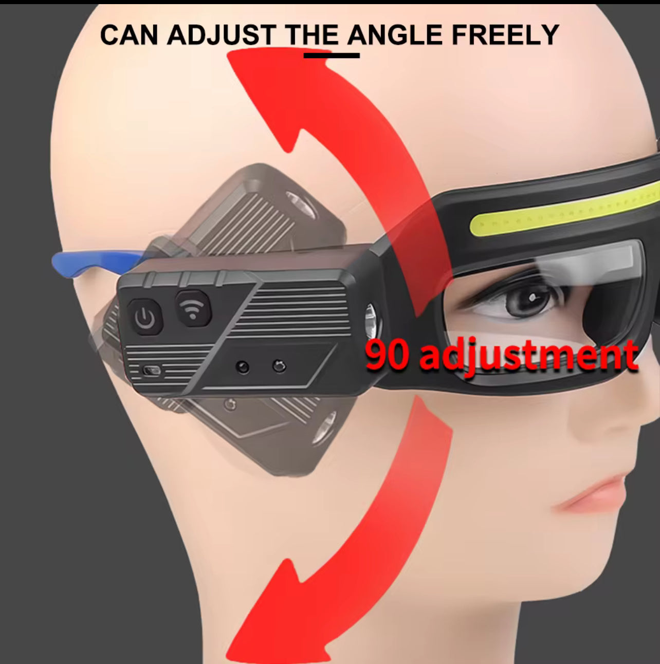 Safety Glasses with Rechargeable Headlamp